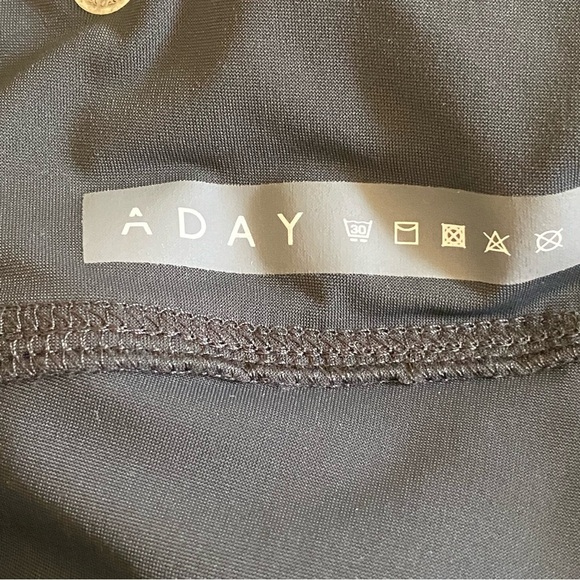 Aday Leggings Womens Small S Gray Crop Roll Stretch Pull On Adjustable Waist - Picture 7 of 9